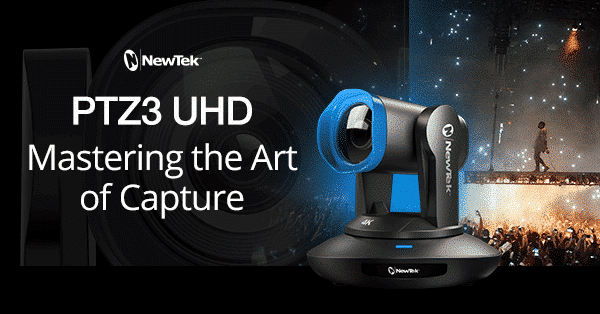 NewTek launches the NDI® PTZ3 UHD Camera – coupling professional audio and pristine 4Kp60 for the first time