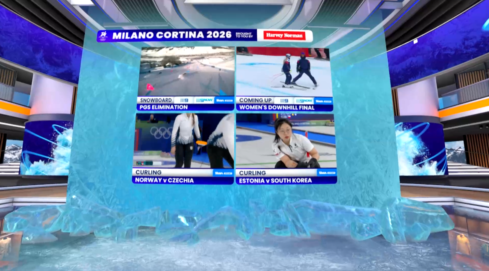 Nine Network Winter Oly sponsor board