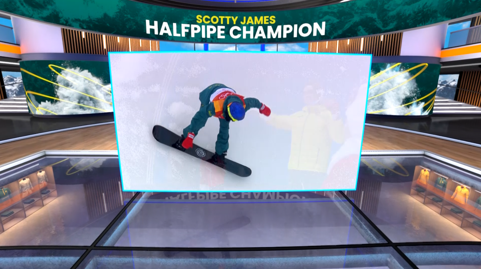 Nine Network Winter Oly video wall video