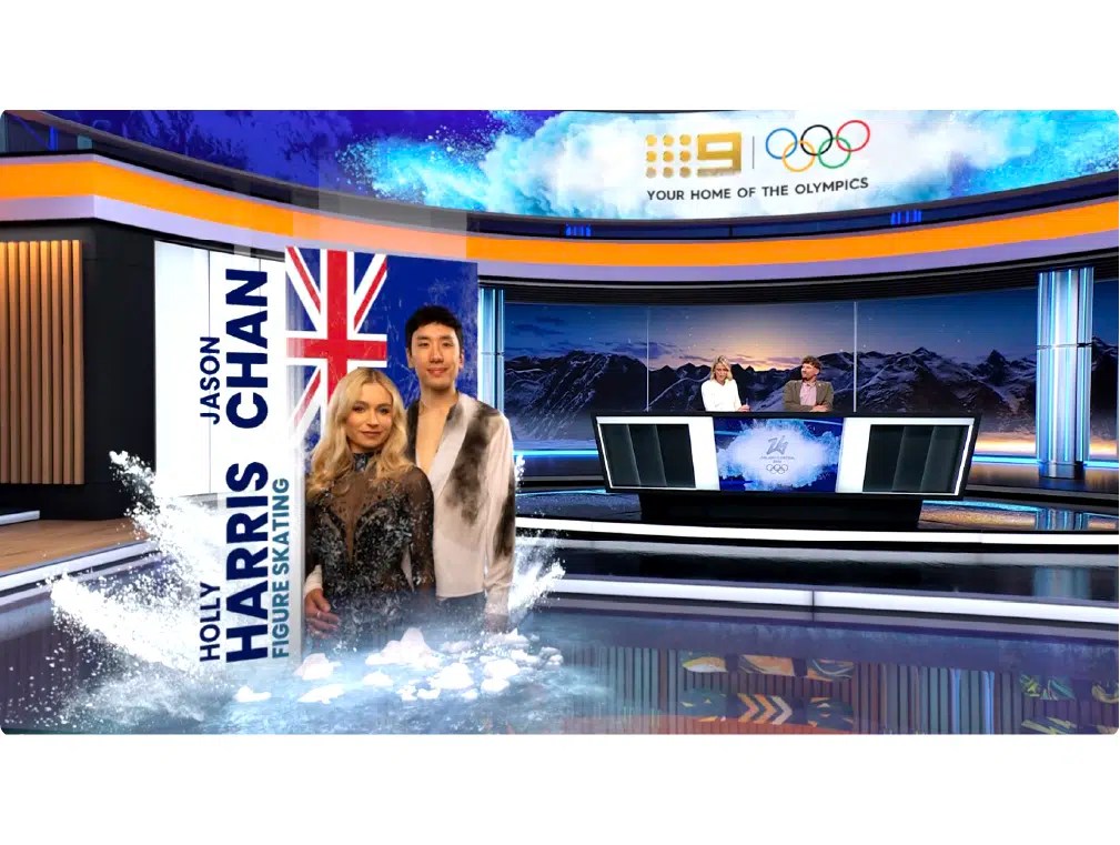 Nine’s New Extended Reality Studio Hits the Mark – Winter Games Studio Realistically Visualizes Italian Alps